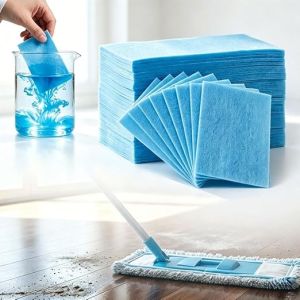 150pcs Toilet Cleaner Sheet / All-around Dissolving Paper Cleaning Sheet for Floor / Deodorant Dirt Water-Soluble Floor Cleaner