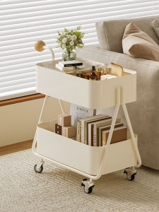 QYLIFE | Mobile Side Table Storage Rack