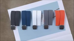 Silicone Rubber Watch Strap 18mm 20mm 22mm 24mm Quick Release Band for Seiko Watch Deployment Buckle Universal Replacement Strap