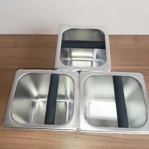 Hộp Đựng Bã Cà phê Khay Đập Bã Cafe Hộp Gõ Bã Loại Lớn 2.2L Inox 304