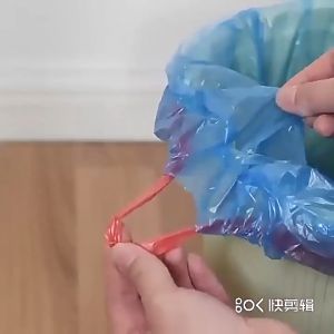 ถุงขยะ (หนามาก) 45x50cm ถุงขยะแบบเชื่อก เนื้อเหนียว ไม่สกปรก ถุงขยะแบบม้วน ถุงขยะพกพา ถุงขยะแบบฉีก