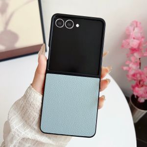szhaiyu | Shockproof Phone Case for Samsung Galaxy Z Flip 8 7 6 5 4 3 Flip8 Flip7 FE Flip6 Flip5 Flip4 5G Luxury Leather Protective Cover