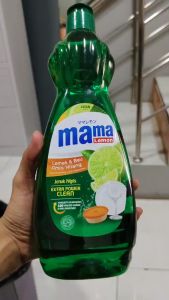 Mama Lemon Sabun Cuci Piring 750 ml - 400 ml Extra Clean Anti Bacterial Agent Food Grade Hilangkan Lemak & Bau Amis - Buah