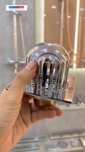 Phễu Thoát Sàn Thu Sàn Nhà Tắm Chống Hôi | Thiết Kế Hiện Đại | Thoát Nước Nhanh | Đồng mạ Chrome | ATMOR AH-099