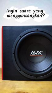 Paket Combo Speaker Subwoofer AVX Cyber AC1268 12 Inch Double Coil + Box 12 Inch Dan Tutup 12 inch