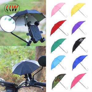 CCW 1ชิ้นที่วางโทรศัพท์มือถือรถจักรยานยนต์จักรยานร่มแบบพกพากันน้ำมินิร่มกันแดดกันน้ำป้องกันการซึมผ่านของเล่นร่ม