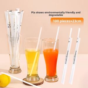 TEMEIJU | PLA Eco-friendly Biodegradable Straws 100 Pieces