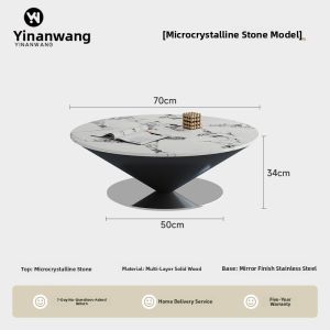 YINANWANG | Suspended Flying Saucer Design Coffee Table 2025 New Edition Luxury Minimalist Style
