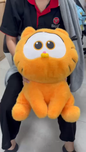 หมอนผ้าห่ม ตุ๊กตาน้องแมว หมอนอิงในรถ ขนาด40cm ผ้าห่ม 100x160cm  มีผ้าห่มทุกตัว หมอนผ้าห่มแมวส้ม  หมอนแมวส้ม ของขวัญ