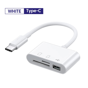 NNBILI USB C SD TF Memory Card Reader 3-in-1 Type C Camera Adapter Compatible with iPad iPhone15 MacBook Samsung USB C Devices