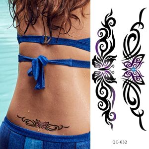 Seni Tato Temporer Tattoo Temporary Tahan Air Motif 3D QC 632 Anti Air Tahan Lama