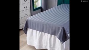 Beauty Massage Anti-Wrinkle Bed Sheet Striped Spa Salon Bed Cover With Hole Sheet Bed Mattress Massage Table Cover