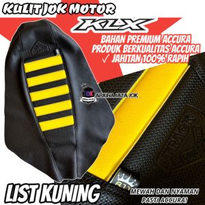 KULIT JOK MOTOR KLX BAHAN ACCURA FRAISE TIMBUL TRACK!!