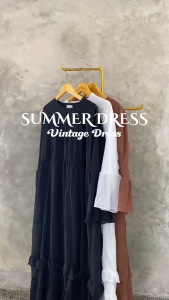 Pakaian Wanita Muslim summer Dress gamis malaysia bahan seruti babydoll premium