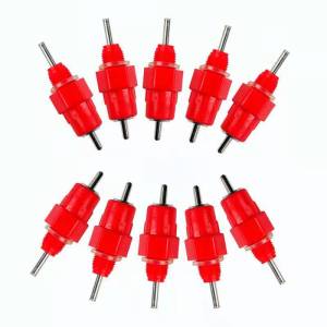 50Pcs Automatic Chicken Waterer Screw Style Poultry Chicken Nipple Drinker for Chicken Bird Poultry