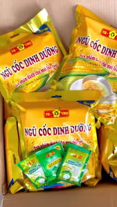 combo 3 bịch ngũ cốc dinh dưỡng trường thọ [ 1 bịch 20 gói] tặng 3 gói bột giải khát ngẫu nhiên