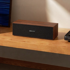 Lenovo | Bluetooth Wooden Desktop Speaker Retro Compact