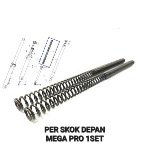 Per Skok Depan Mega Pro Lama (Harga Per Set Isi 2) - Peer Pir Ver Vir Dalam As Linggis Sok Sekok Shockbreaker Depan Honda Megapro Lama Old Hiu Mega Pro New Primus Panjang 48 cm