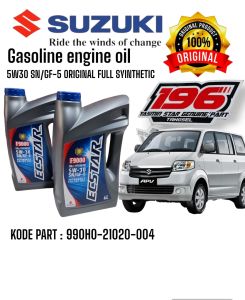 OLI MESIN MOBIL SUZUKI ECSTAR F9000 FULL SINTETIC SUZUKI GASOLINE ENGINE 5 W - 30 SN/GF-5 ORIGINAL