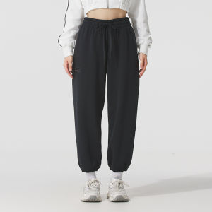 Under Armour | Black Loose Casual Athletic Pants with Cuffed Ankle for Women