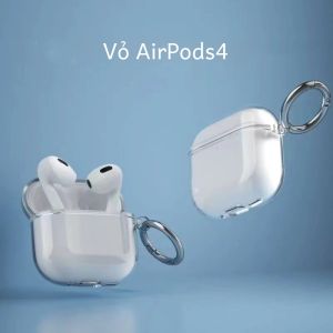 Vỏ Bảo Vệ TPU Trong Suốt Cho Apple AirPods Hộp Đựng Tai Nghe Tương Thích Thế Hệ Thứ 4 Vỏ Chống Sốc Bền Cho AirPods 4