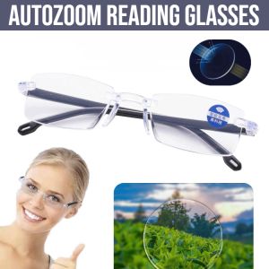 Autozoom Reading Glasses Blue Light Blocking Eyeglasses Hd Reading Eyeglasses