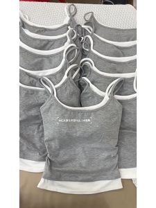 เสื้อสายเดี่ยว แบบสองชิ้น จับจีบตรงเอว ทรงสวย