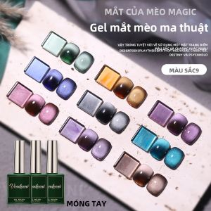 Vendeeni 9 Màu Mắt Mèo Gel Móng Tay 15Ml Từ UV LED Ngâm Tắt Bán Vĩnh Viễn Pha Lê Sơn Mài Thân Thiện Với Môi Trường Sơn Móng Tay