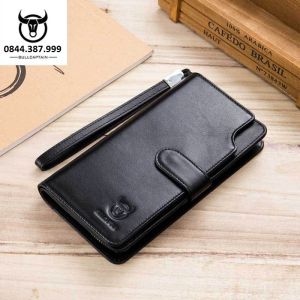 Ví Cầm Tay Nam Nữ Dáng Dài Thời Trang Nhiều Ngăn Cao Cấp Da Bò Thật 100%