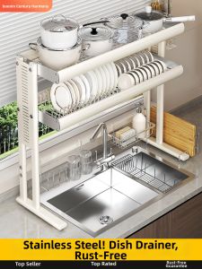 BOENIN | Multi-purpose Dish Rack for Kitchen Sink Drying and Storage