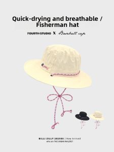 BILLI ZILLY | Quick Dry Breathable Fishing Cap Womens Summer New Large Brim Face Slimming Sun Protection Outdoor Hiking Mountain Climbing Hat