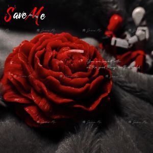 Low-Temperature Handmade Rose Flower Atmosphere Candle Newbie Friendly Drip Wax Aromatherapy Candle for Creating a Soothing Environment