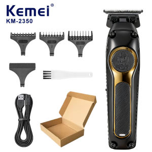 Kemei | Kemei USB Rechargeable Hair Clippers DLC Blade Cordless Electric Hair Trimmer Men Barber KM-2350