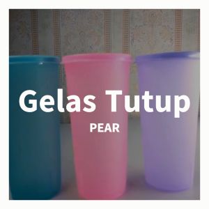 Gelas Tutup Warna Warni / Gelas Sovenir / Gelas Plastik