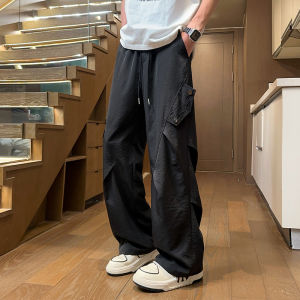 Quần Dài Công Sở Nam Mùa Hè 2025 Quần Dài Ống Đứng Mỏng Rộng Rãi Màu Kaki Quần Dài Thường Ngày Thoáng Khí