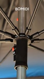 BOMIDI Lightweight Outdoor Patio Beach Fishing Umbrella Portable Adjustable Sun Shade Umbrella 1.8m Anti-UV Windproof