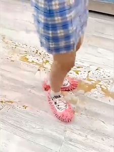 2pcs Floor Dust Mop Slippe Dust Mop Slippers Cleaning Shoe Lazy Shoe Cover