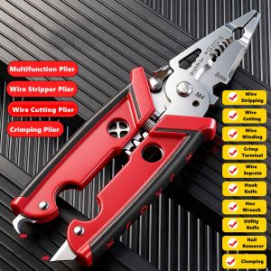 18 in 1 Electrician Pliers Multifunctional Wire Stripper Crimper Pliers Crimping Cutting Professional Electrician Tool