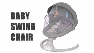 Baby electric cradle with mosquito net intelligent bluetooth music cradle multi-function baby rocking chair