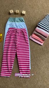 (SIZE LENGKAP) Legging Salur uk Bayi-15 Tahun / Anak Perempuan Celana Panjang ABG Balita Remaja Polos