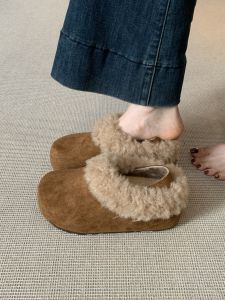 ZHENMO | Thick Sole Heel Boosting Furry Shoes Snow Boots Winter Warmer