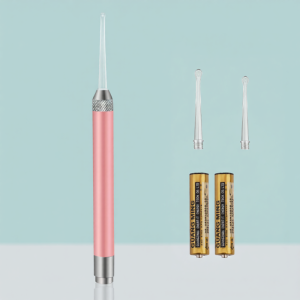 CMGF | Earmuff Cleaning Tool with Lighted Soft Tip Safety Scissors Visual Earwax Removal Spoon Children Dedicated Ear Cleaning