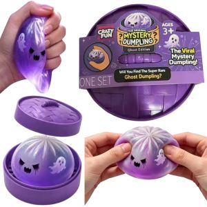 Halloween Ghost Dumpling 5.5-8.5CM Soft Sticky Slow Rebound Fidget Toy Anxiety Relief Mystery Blind Box Collectible Gift