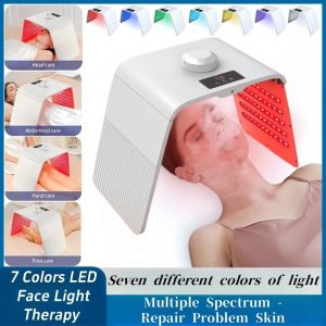 7 Color Pdt LED Face Light Therapy Facial Skin Care Acne Treatment Therapy Mask Free Beauty Massage