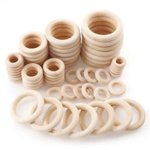 Natural Wood Tone Circle Rings 20-120mm DIY Craft Accessories Curtain Wood Rings Handbag Buckles Drop Earrings Fashion Jewelry