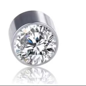 Anting Magnet Batu Berlian Permata Bahan Titanium Anti Karat Pria Wanita