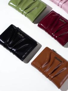 Ví Nữ Baellerry Thời Trang Chất Liệu Da PU Xếp Ly Nhỏ Gọn Nhiều Ngăn Đựng Được Nhiều Tiền Xu Phụ Kiện Túi Xách
