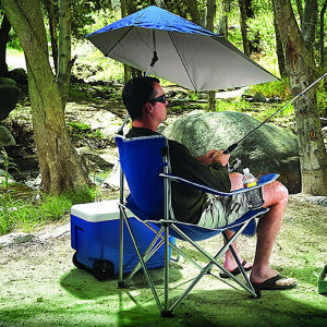 Outdoor Leisure Portable Folding Umbrella Chair Easy Carry Fishing Beach Camping Chair Back Support Chair Moon Chair Style