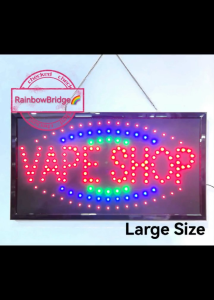 RAINBOW BRIDGE Energy saving light billboard VAPE SHOP -LEDSIGN LED (New-Small-Large) BIG #881
