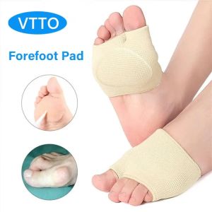 VTTO 1Pair Gel Sleeve painful metatarsal heads Forefoot pads Supports Metatarsal relief calluses Cushion Half Sock Supports feet care Tool